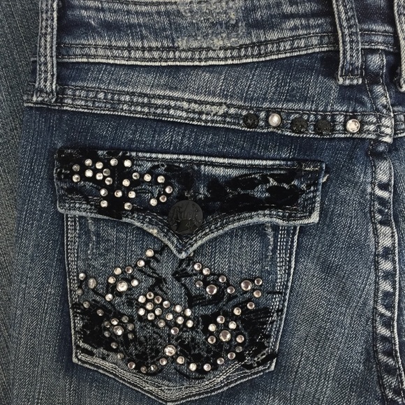 Rock 47 by Wrangler Ultra Low Rise Jeans Waist 29 - Picture 3 of 8